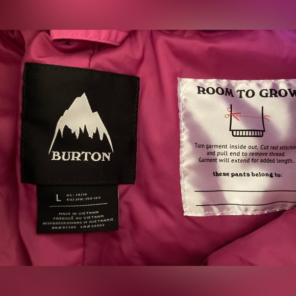 Burton girls snowboarding/skiing pants - Picture 3 of 4